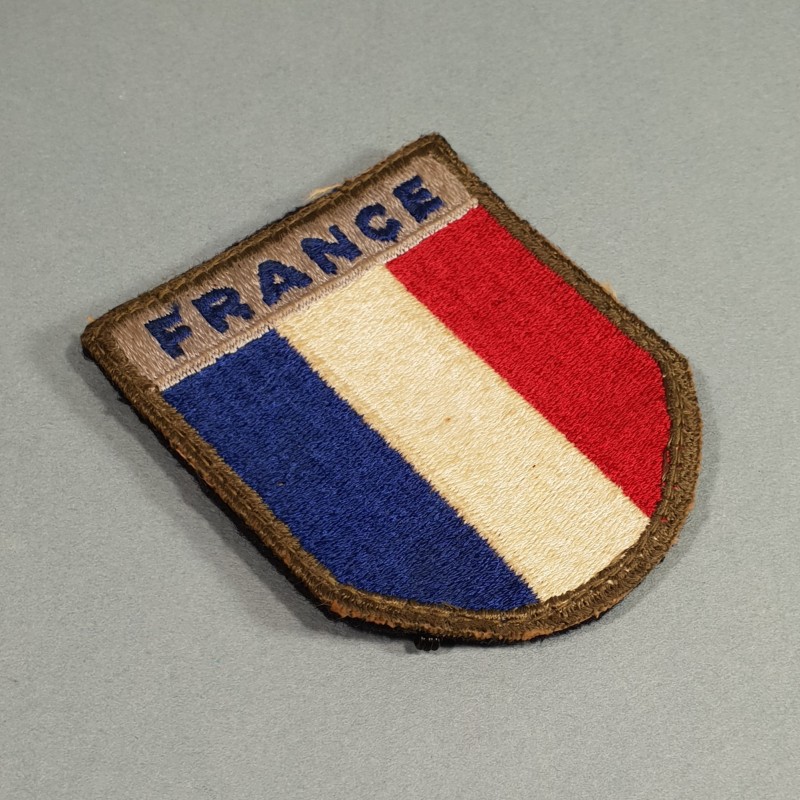 INSIGNE D'EPAULE EN TISSU PATCH FRANCE 1 ère ARMEE DEBARQUEMENT RHIN et DANUBE LIBERATION 1944 1945 TOA